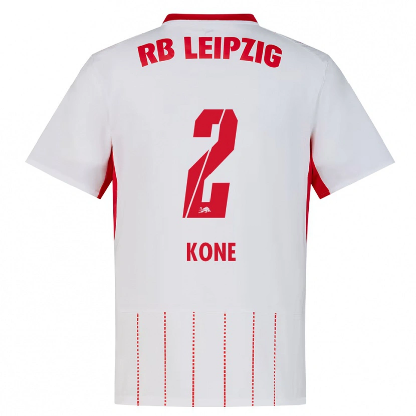 Danxen Bambino Maglia Abdoul Koné #2 Rosso Bianco Giallo Kit Gara Home 2026/27 Maglietta