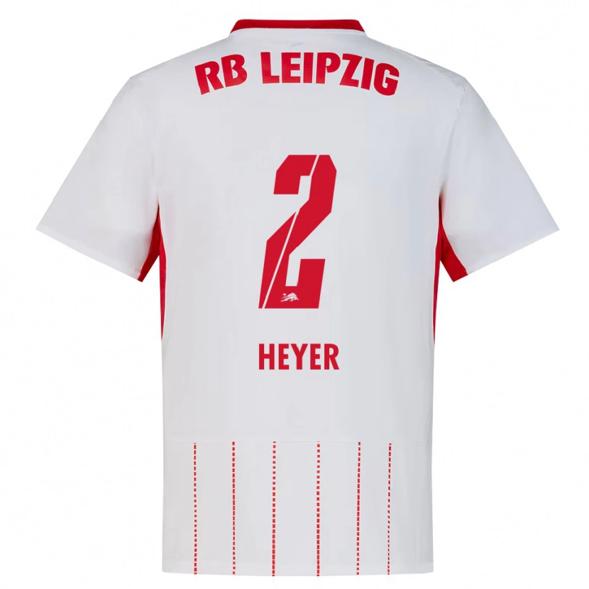 Danxen Bambino Maglia Friedrich Heyer #2 Rosso Bianco Giallo Kit Gara Home 2026/27 Maglietta