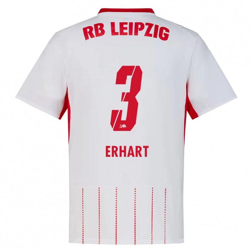Danxen Bambino Maglia Karl Erhart #3 Rosso Bianco Giallo Kit Gara Home 2026/27 Maglietta