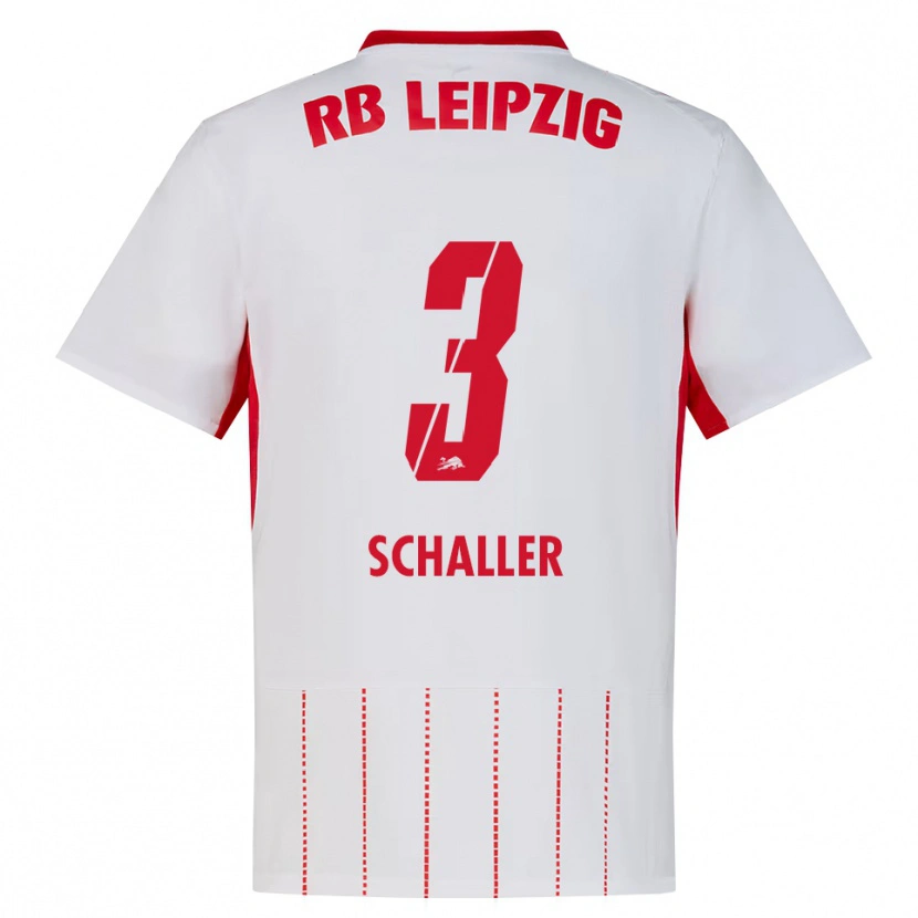 Danxen Bambino Maglia Josefine Schaller #3 Rosso Bianco Giallo Kit Gara Home 2026/27 Maglietta