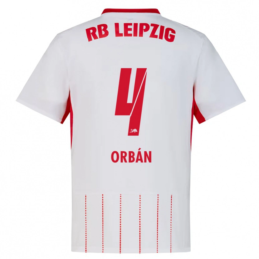 Danxen Bambino Maglia Willi Orbán #4 Rosso Bianco Giallo Kit Gara Home 2026/27 Maglietta