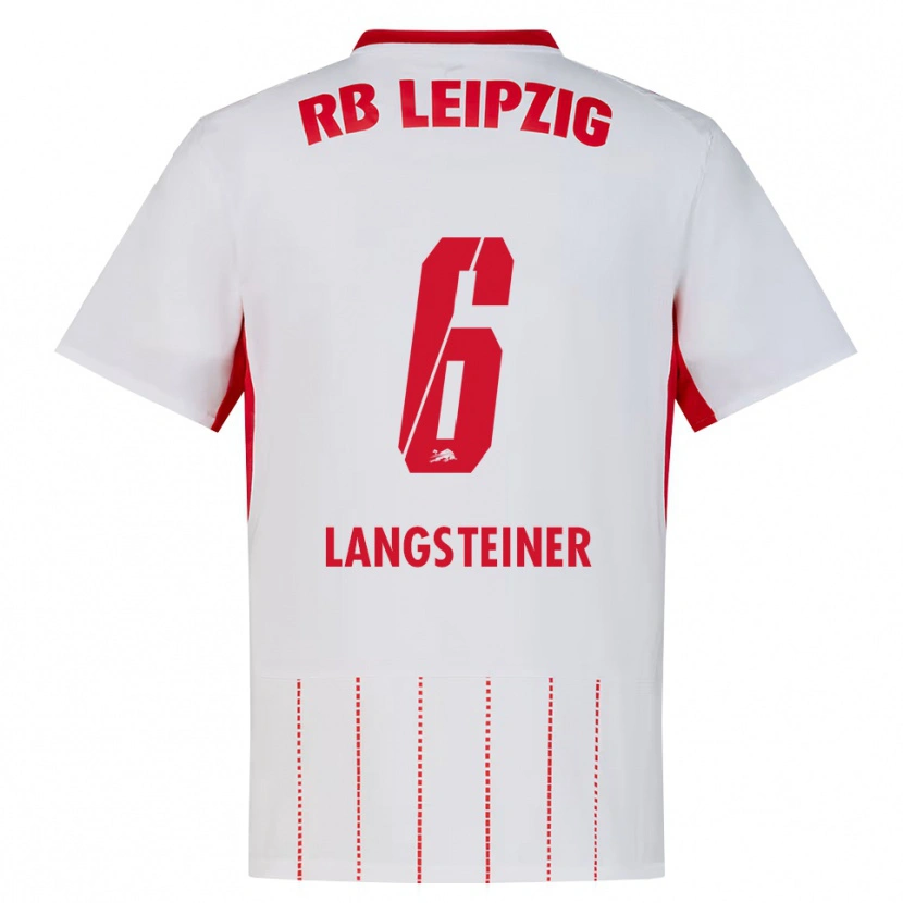 Danxen Bambino Maglia Toni Langsteiner #6 Rosso Bianco Giallo Kit Gara Home 2026/27 Maglietta
