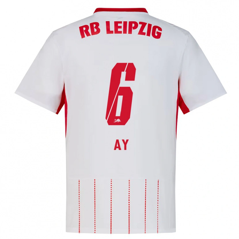 Danxen Bambino Maglia Koby Ay #6 Rosso Bianco Giallo Kit Gara Home 2026/27 Maglietta