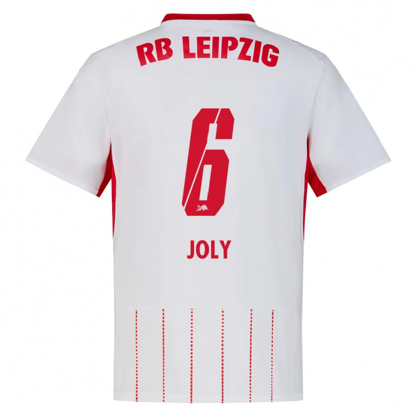 Danxen Bambino Maglia Lou-Ann Joly #6 Rosso Bianco Giallo Kit Gara Home 2026/27 Maglietta