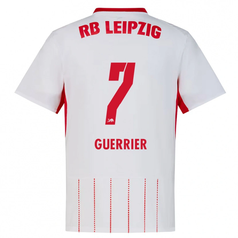 Danxen Bambino Maglia Oscar Guerrier #7 Rosso Bianco Giallo Kit Gara Home 2026/27 Maglietta