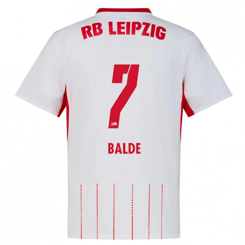 Danxen Bambino Maglia Mamadu Baldé #7 Rosso Bianco Giallo Kit Gara Home 2026/27 Maglietta