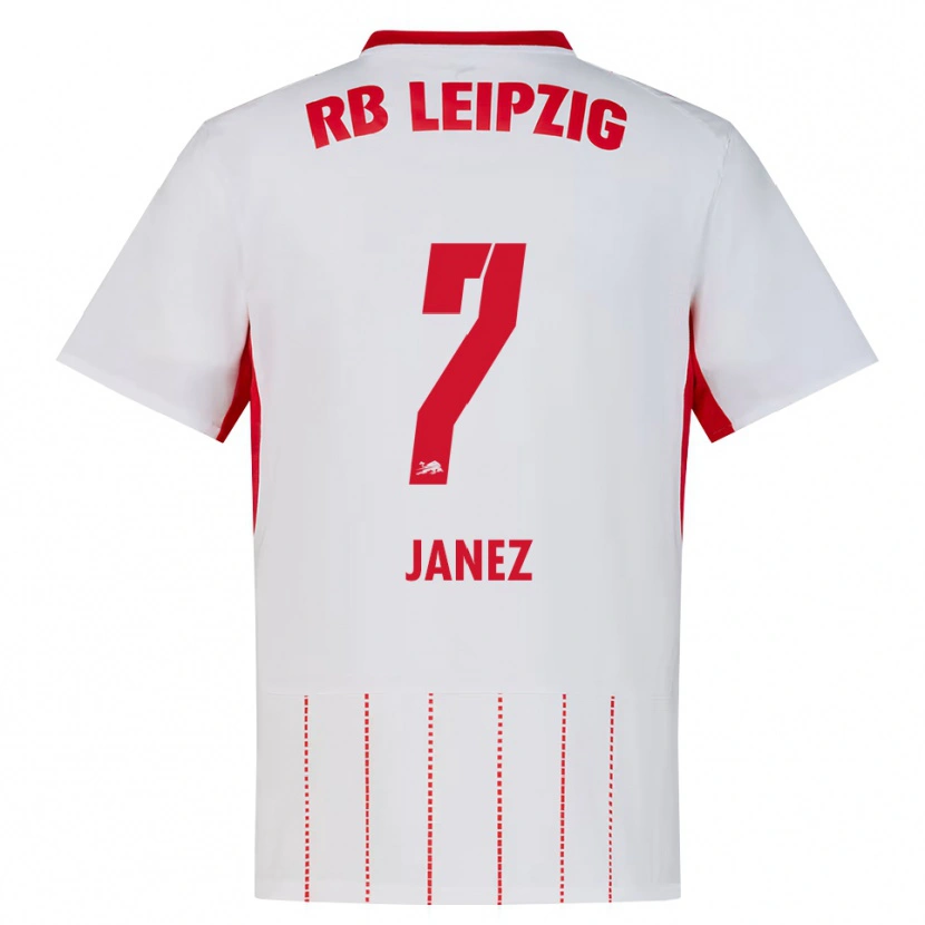 Danxen Bambino Maglia Korina Lara Janež #7 Rosso Bianco Giallo Kit Gara Home 2026/27 Maglietta