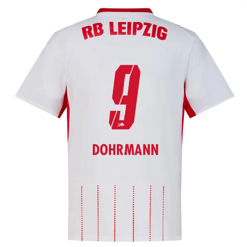 Danxen Bambino Maglia Paul Dohrmann #9 Rosso Bianco Giallo Kit Gara Home 2026/27 Maglietta