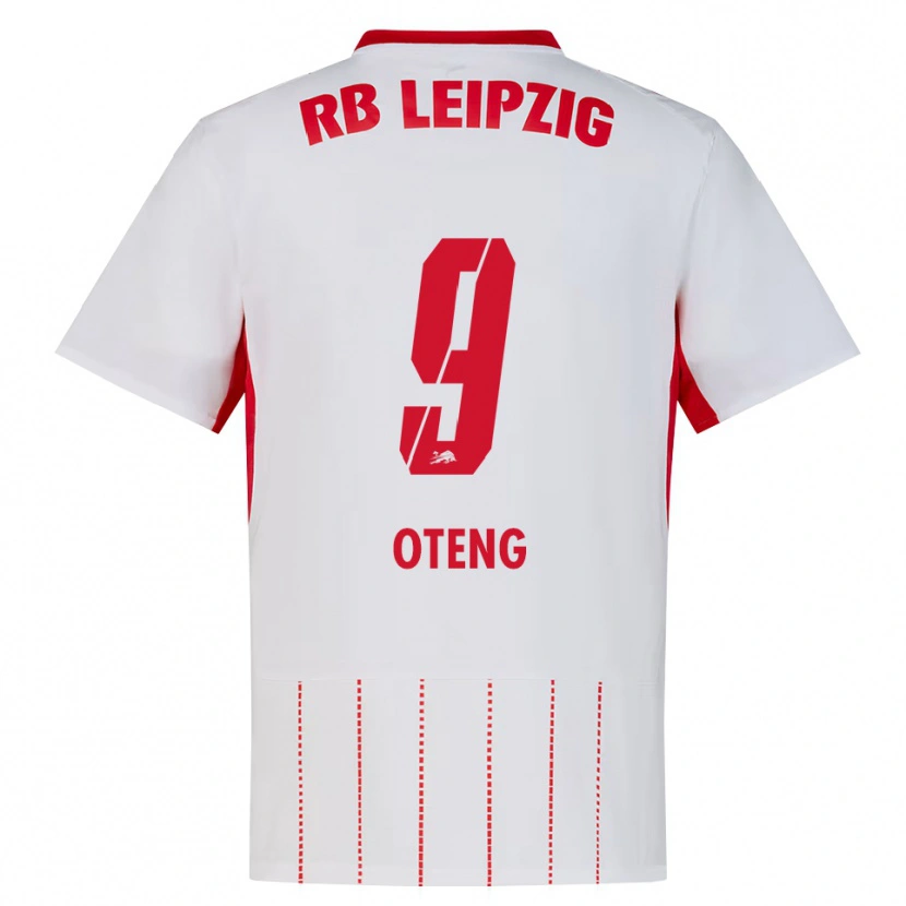 Danxen Bambino Maglia Persis Oteng #9 Rosso Bianco Giallo Kit Gara Home 2026/27 Maglietta