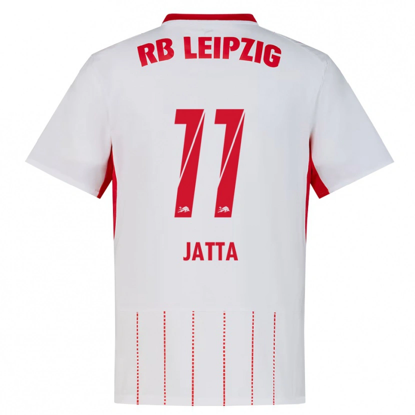 Danxen Bambino Maglia Nuha Jatta #11 Rosso Bianco Giallo Kit Gara Home 2026/27 Maglietta