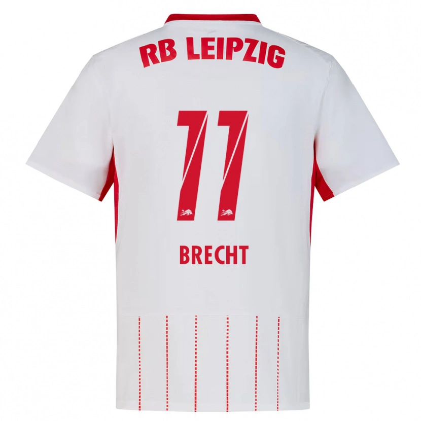 Danxen Bambino Maglia Barbara Brecht #11 Rosso Bianco Giallo Kit Gara Home 2026/27 Maglietta