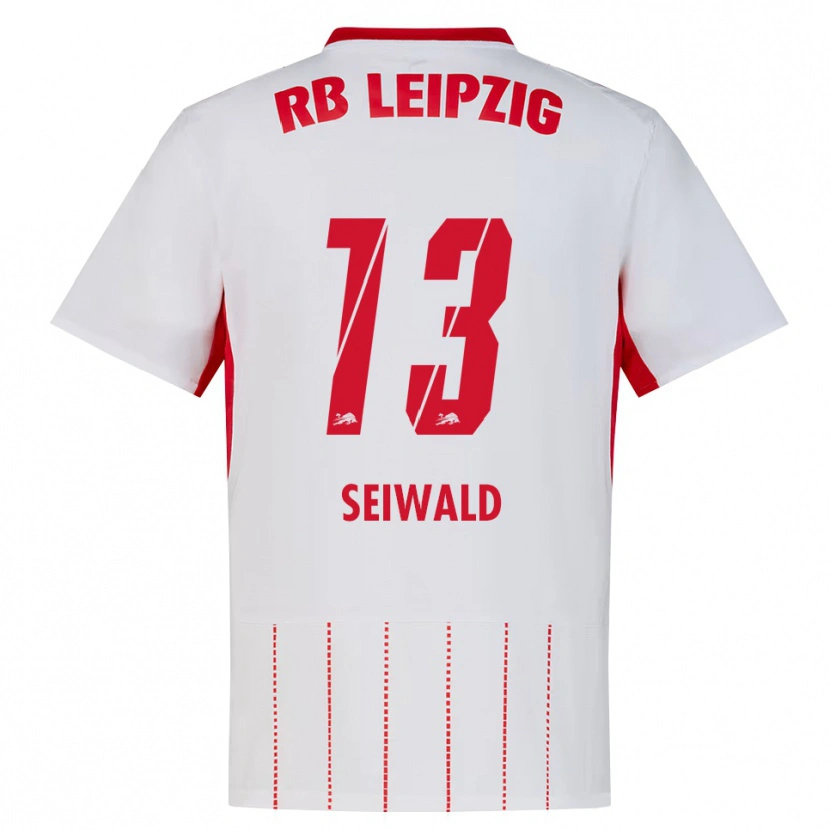 Danxen Bambino Maglia Nicolas Seiwald #13 Rosso Bianco Giallo Kit Gara Home 2026/27 Maglietta