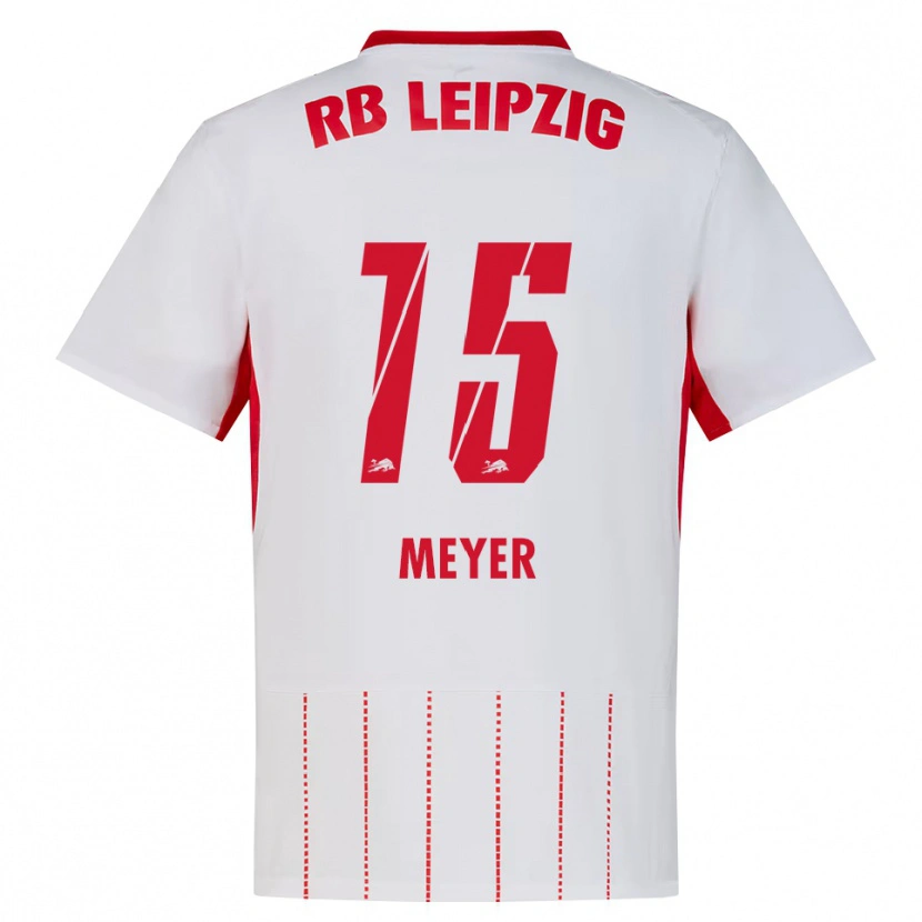 Danxen Bambino Maglia Tim Meyer #15 Rosso Bianco Giallo Kit Gara Home 2026/27 Maglietta