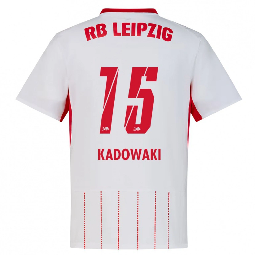Danxen Bambino Maglia Mai Kadowaki #15 Rosso Bianco Giallo Kit Gara Home 2026/27 Maglietta