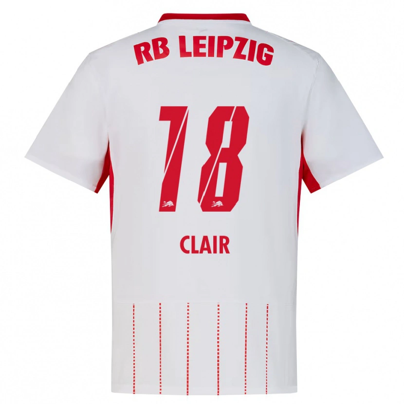 Danxen Bambino Maglia Vincent Clair #18 Rosso Bianco Giallo Kit Gara Home 2026/27 Maglietta