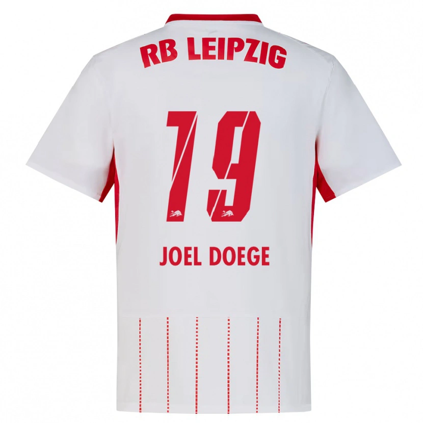 Danxen Bambino Maglia Louis Joel Doege #19 Rosso Bianco Giallo Kit Gara Home 2026/27 Maglietta