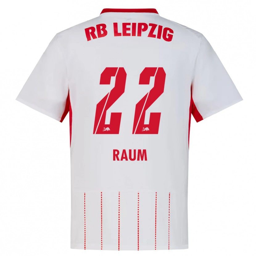 Danxen Bambino Maglia David Raum #22 Rosso Bianco Giallo Kit Gara Home 2026/27 Maglietta