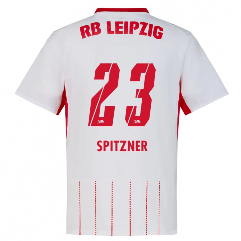 Danxen Bambino Maglia Kyra Spitzner #23 Rosso Bianco Giallo Kit Gara Home 2026/27 Maglietta