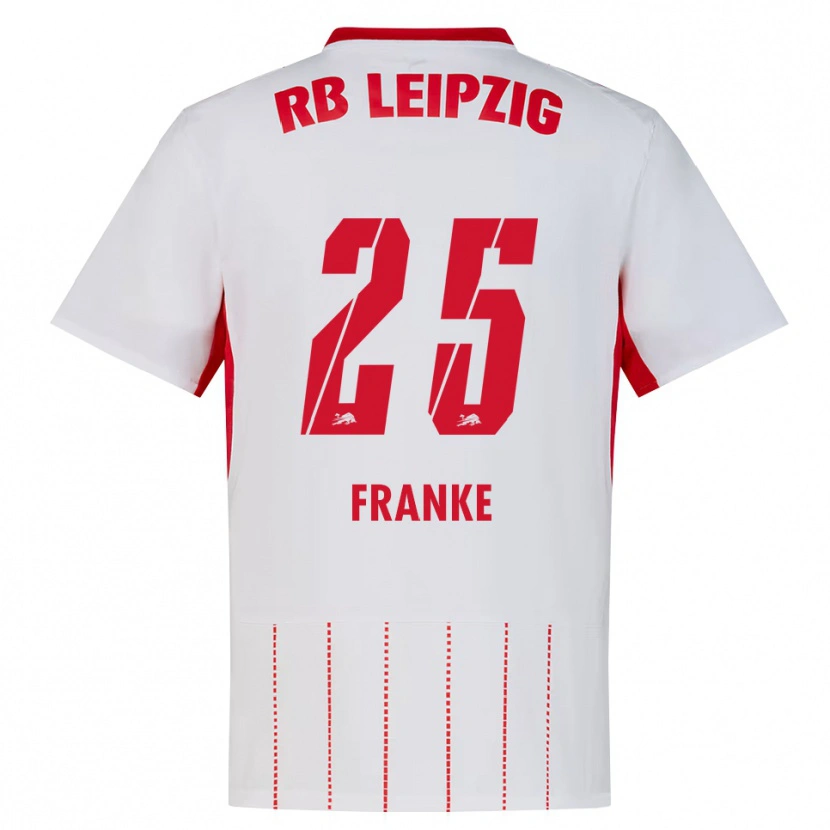 Danxen Bambino Maglia Lenny Franke #25 Rosso Bianco Giallo Kit Gara Home 2026/27 Maglietta