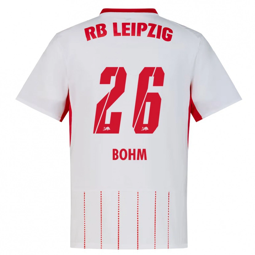 Danxen Bambino Maglia Pepe Böhm #26 Rosso Bianco Giallo Kit Gara Home 2026/27 Maglietta