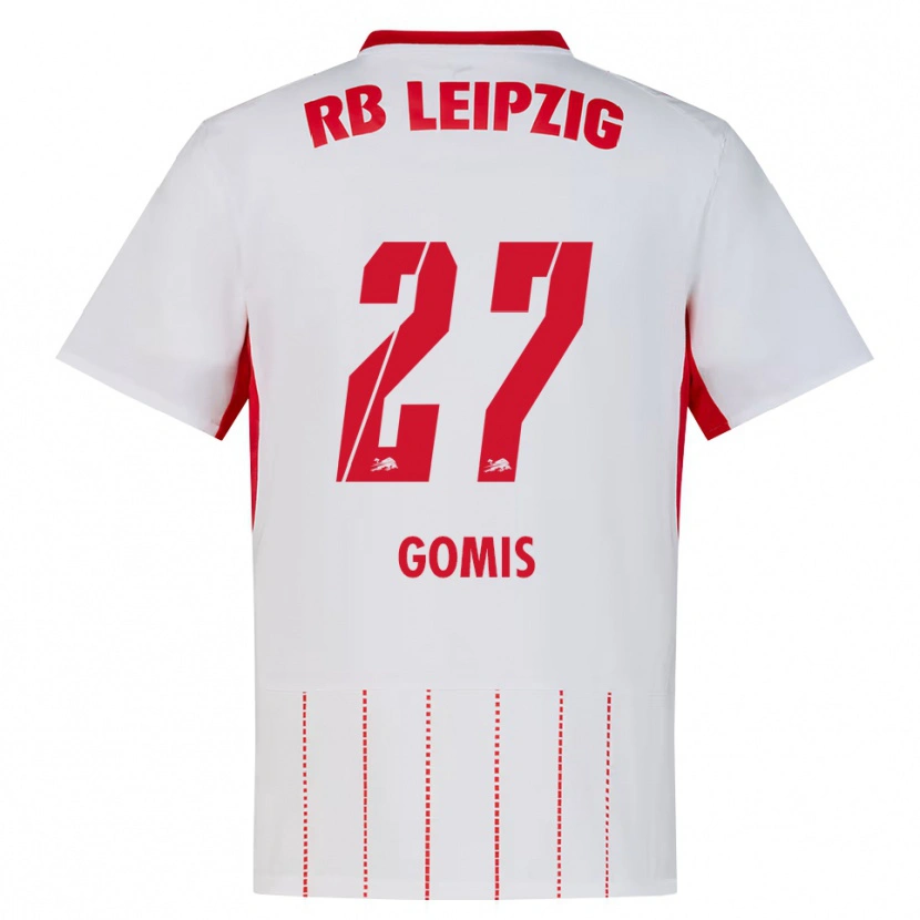 Danxen Bambino Maglia Tidiam Gomis #27 Rosso Bianco Giallo Kit Gara Home 2026/27 Maglietta
