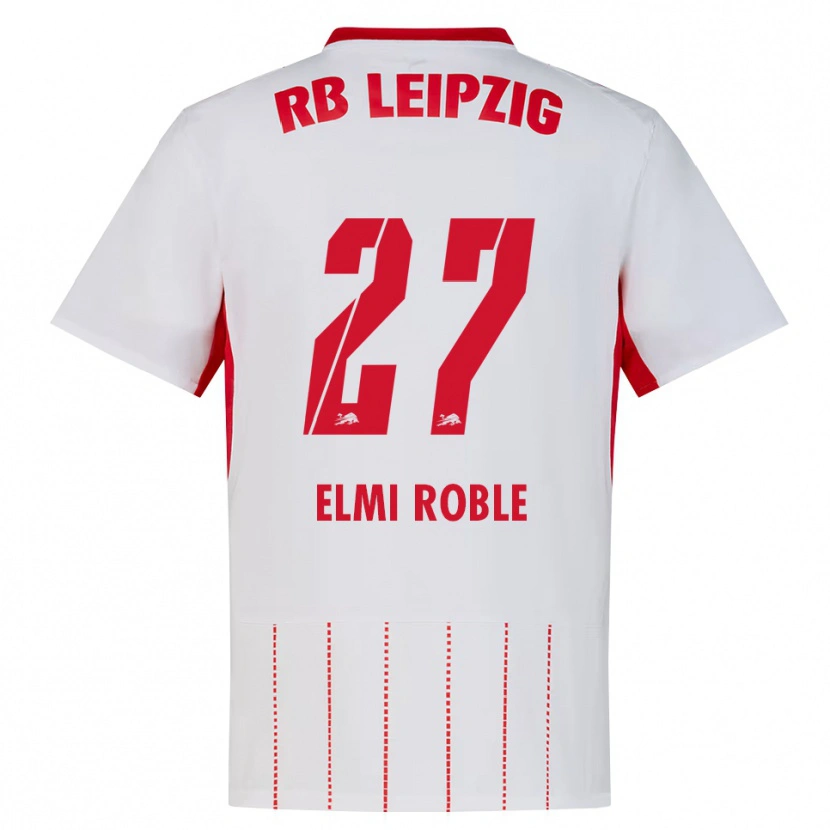 Danxen Bambino Maglia Alinur Elmi Roble #27 Rosso Bianco Giallo Kit Gara Home 2026/27 Maglietta