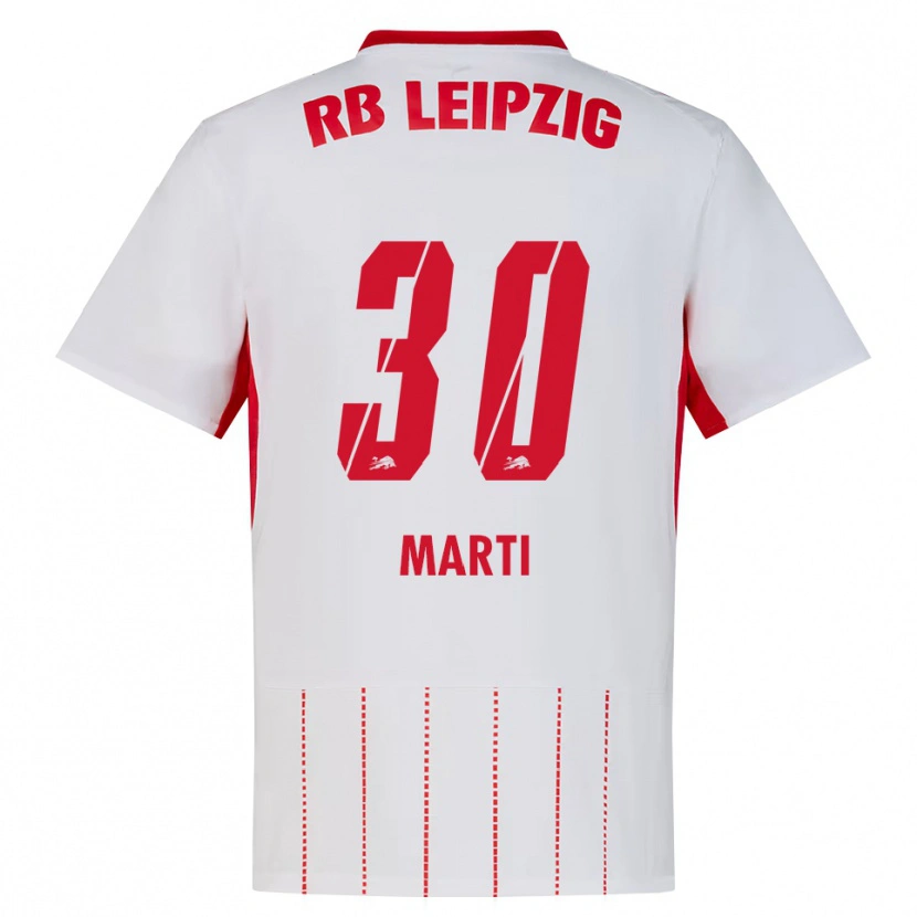 Danxen Bambino Maglia Lara Marti #30 Rosso Bianco Giallo Kit Gara Home 2026/27 Maglietta