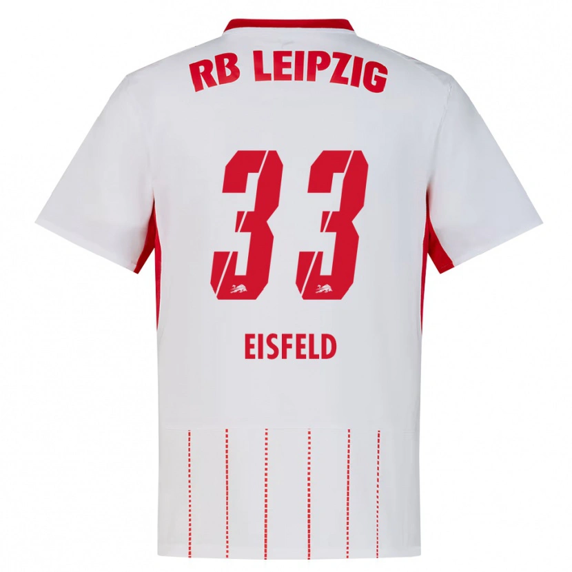 Danxen Bambino Maglia Tom Eisfeld #33 Rosso Bianco Giallo Kit Gara Home 2026/27 Maglietta