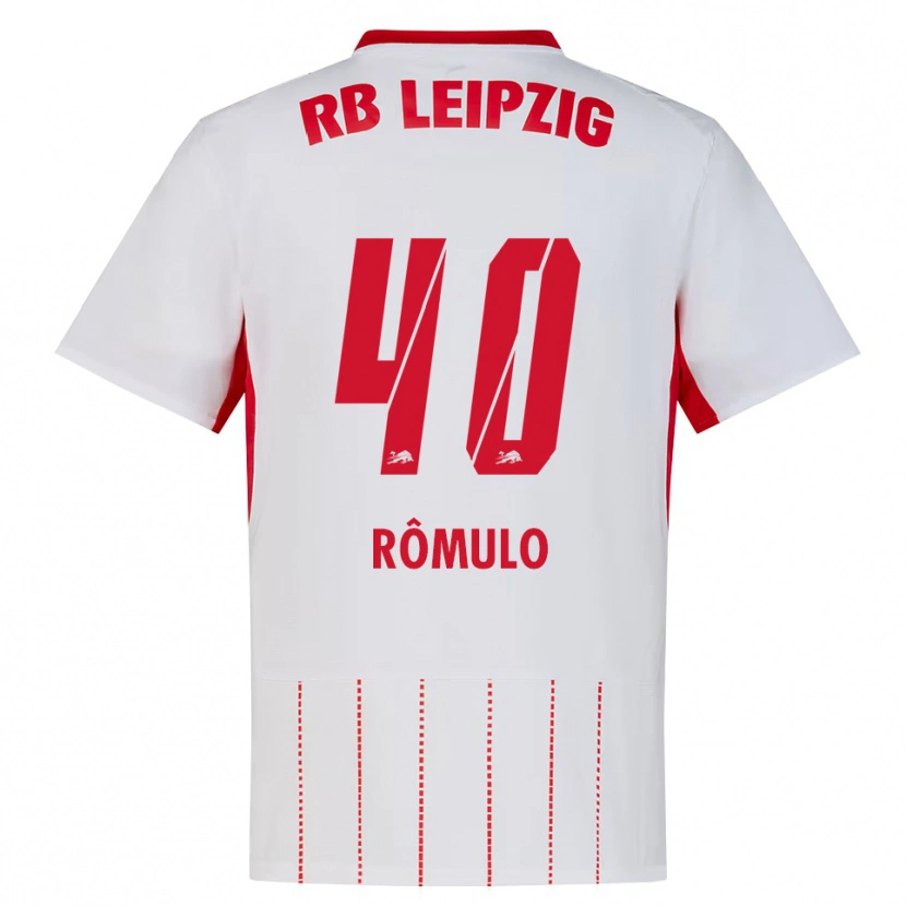 Danxen Bambino Maglia Rômulo José Cardoso Da Cruz #40 Rosso Bianco Giallo Kit Gara Home 2026/27 Maglietta