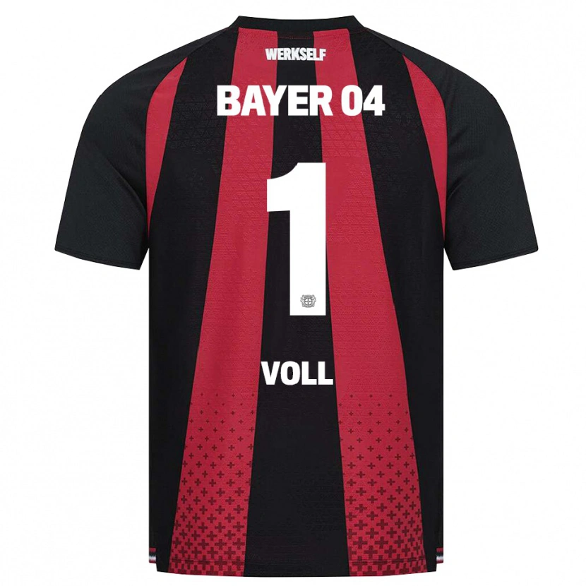 Danxen Bambino Maglia Charlotte Voll #1 Nero Bianco Rosso Kit Gara Home 2026/27 Maglietta