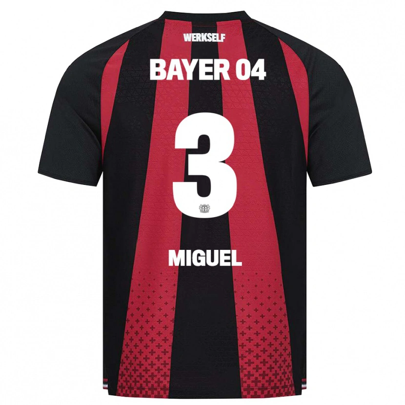 Danxen Bambino Maglia Miguel Gutiérrez #3 Nero Bianco Rosso Kit Gara Home 2026/27 Maglietta