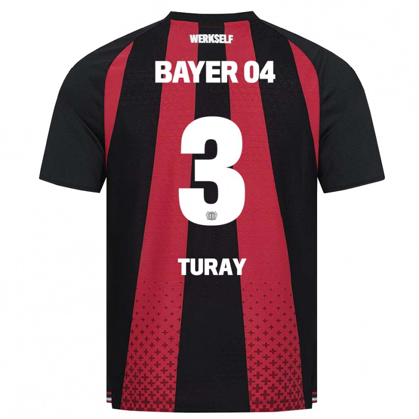 Danxen Bambino Maglia Osman Turay #3 Nero Bianco Rosso Kit Gara Home 2026/27 Maglietta
