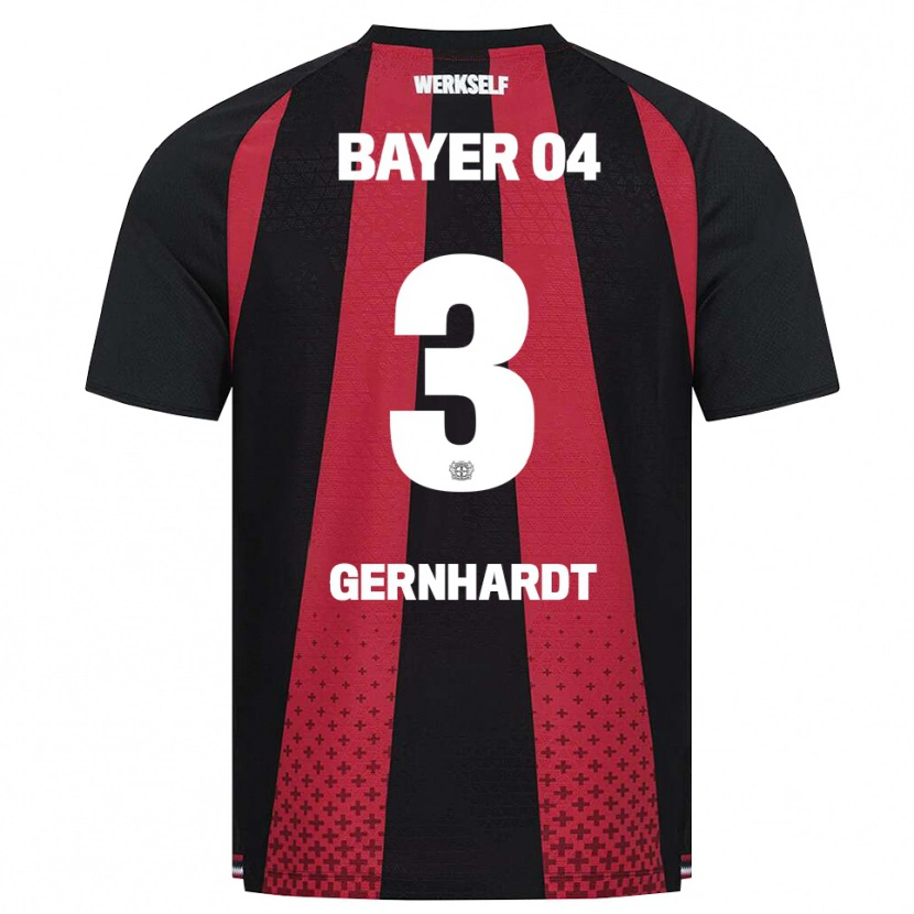 Danxen Bambino Maglia Nils Gernhardt #3 Nero Bianco Rosso Kit Gara Home 2026/27 Maglietta