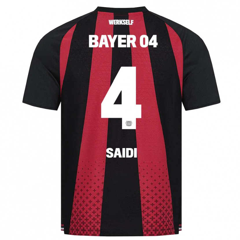 Danxen Bambino Maglia Obaid Saidi #4 Nero Bianco Rosso Kit Gara Home 2026/27 Maglietta