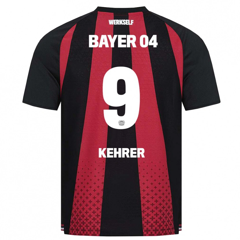 Danxen Bambino Maglia Caroline Kehrer #9 Nero Bianco Rosso Kit Gara Home 2026/27 Maglietta