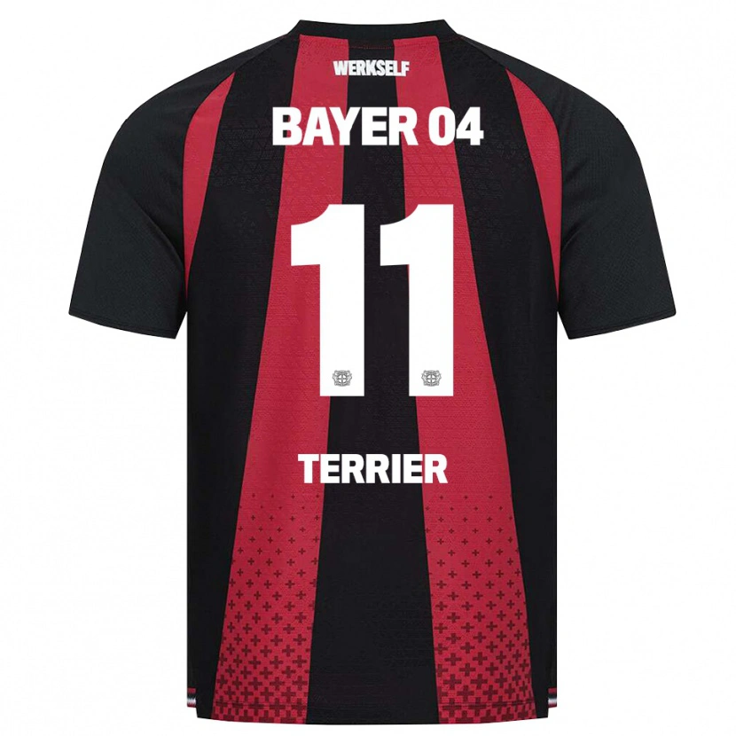 Danxen Bambino Maglia Martin Terrier #11 Nero Bianco Rosso Kit Gara Home 2026/27 Maglietta