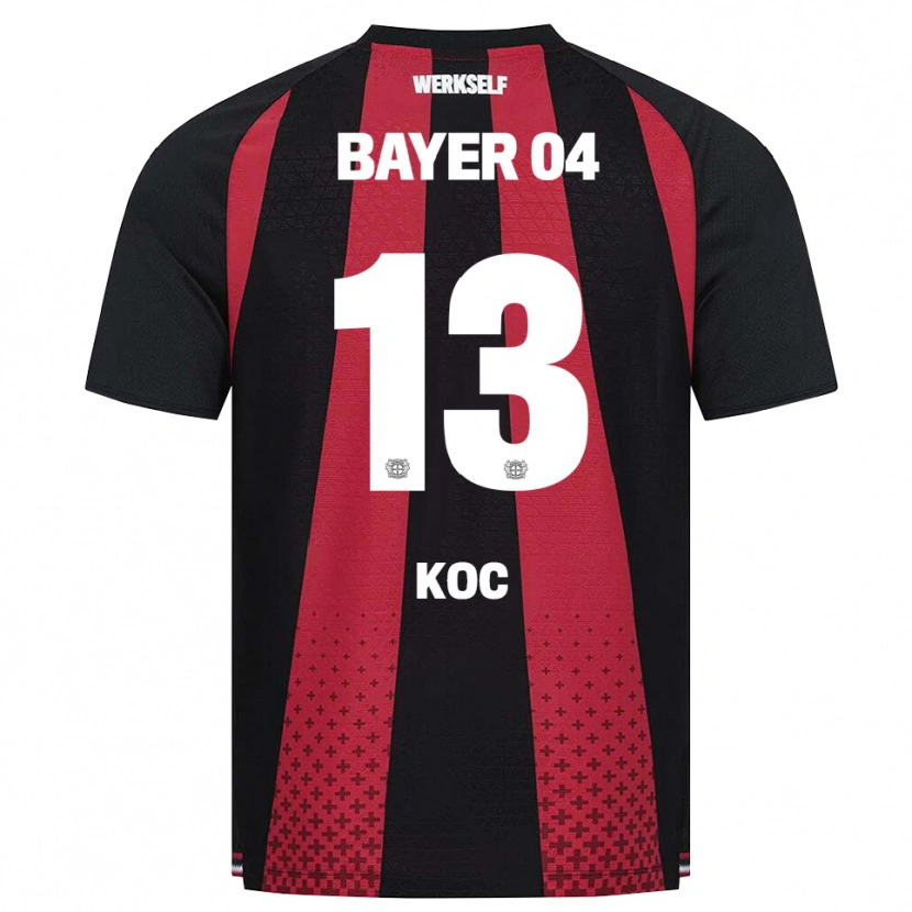 Danxen Bambino Maglia Halil Koç #13 Nero Bianco Rosso Kit Gara Home 2026/27 Maglietta