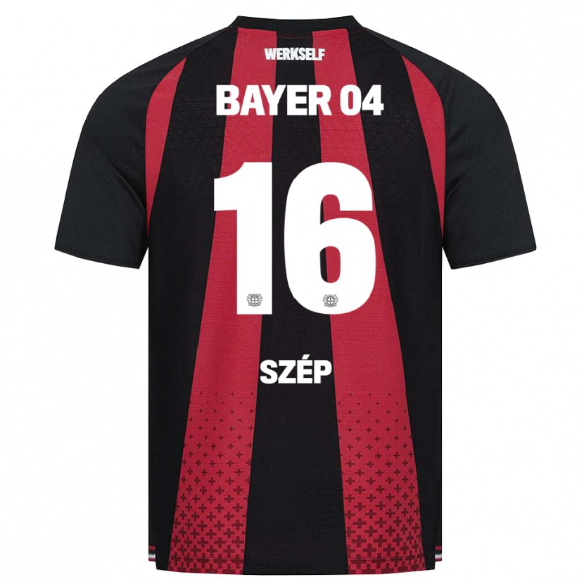 Danxen Bambino Maglia Márton Szép #16 Nero Bianco Rosso Kit Gara Home 2026/27 Maglietta