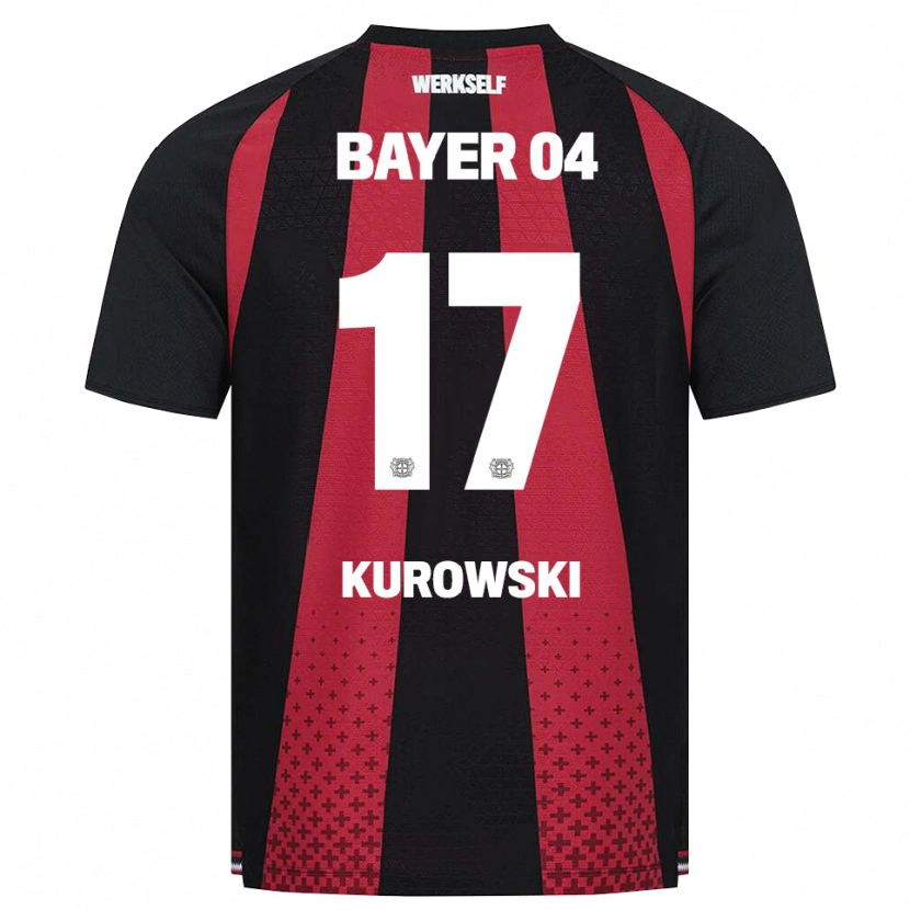 Danxen Bambino Maglia Julien Kurowski #17 Nero Bianco Rosso Kit Gara Home 2026/27 Maglietta