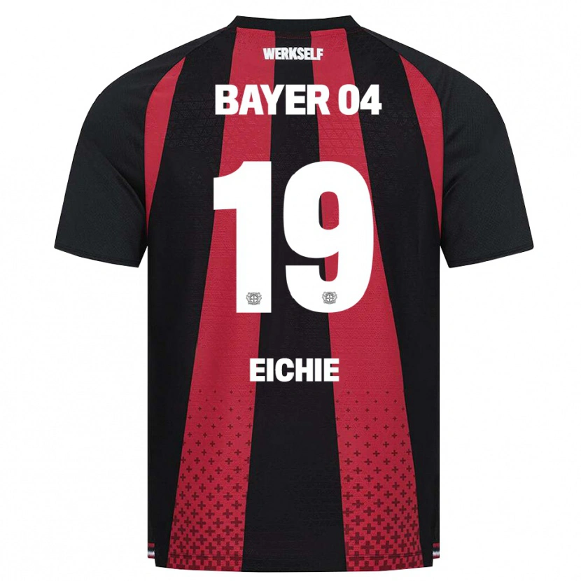 Danxen Bambino Maglia Isaiah Eichie #19 Nero Bianco Rosso Kit Gara Home 2026/27 Maglietta