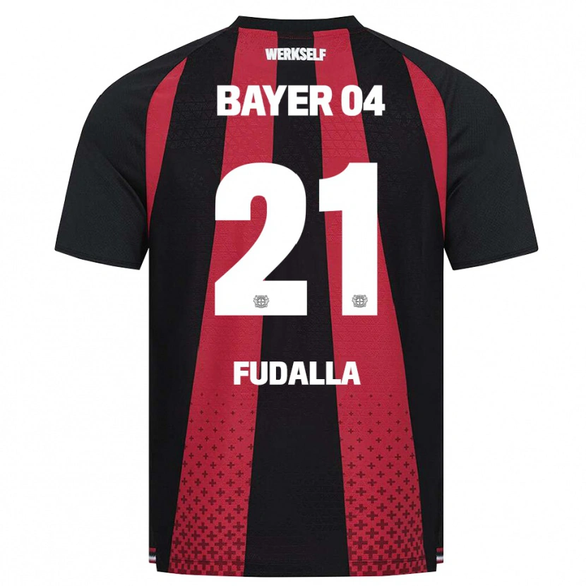 Danxen Bambino Maglia Vanessa Fudalla #21 Nero Bianco Rosso Kit Gara Home 2026/27 Maglietta