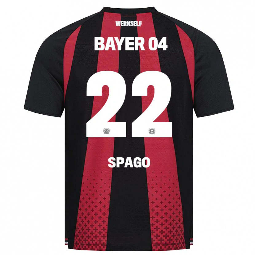 Danxen Bambino Maglia Dien Spago #22 Nero Bianco Rosso Kit Gara Home 2026/27 Maglietta