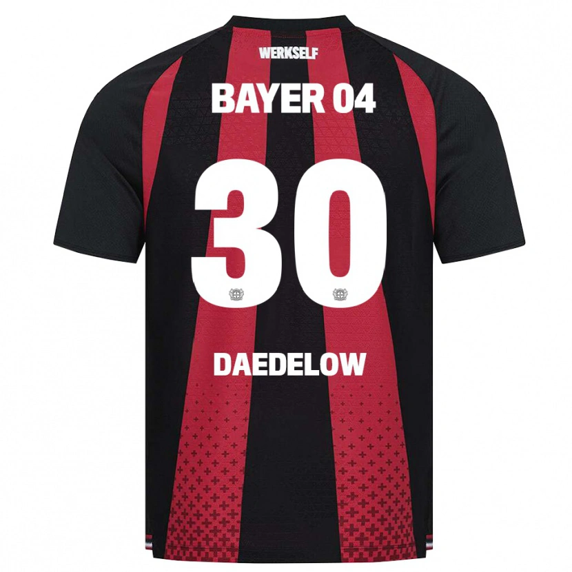 Danxen Bambino Maglia Ida Daedelow #30 Nero Bianco Rosso Kit Gara Home 2026/27 Maglietta