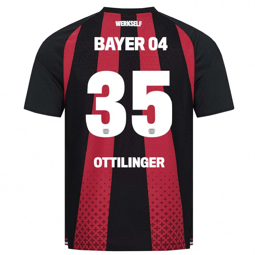 Danxen Bambino Maglia Marc Ottilinger #35 Nero Bianco Rosso Kit Gara Home 2026/27 Maglietta