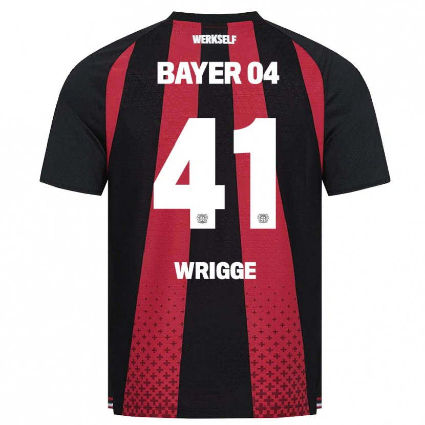 Danxen Bambino Maglia Amy Wrigge #41 Nero Bianco Rosso Kit Gara Home 2026/27 Maglietta
