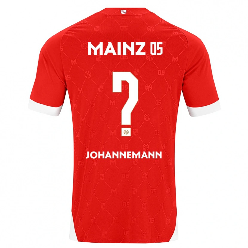 Danxen Bambino Maglia Simon Johannemann #0 Rosso Bianco Kit Gara Home 2026/27 Maglietta