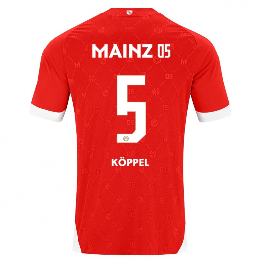 Danxen Bambino Maglia Domenic Köppel #5 Rosso Bianco Kit Gara Home 2026/27 Maglietta