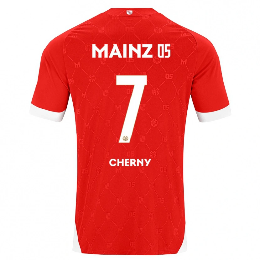 Danxen Bambino Maglia Nick Cherny #7 Rosso Bianco Kit Gara Home 2026/27 Maglietta