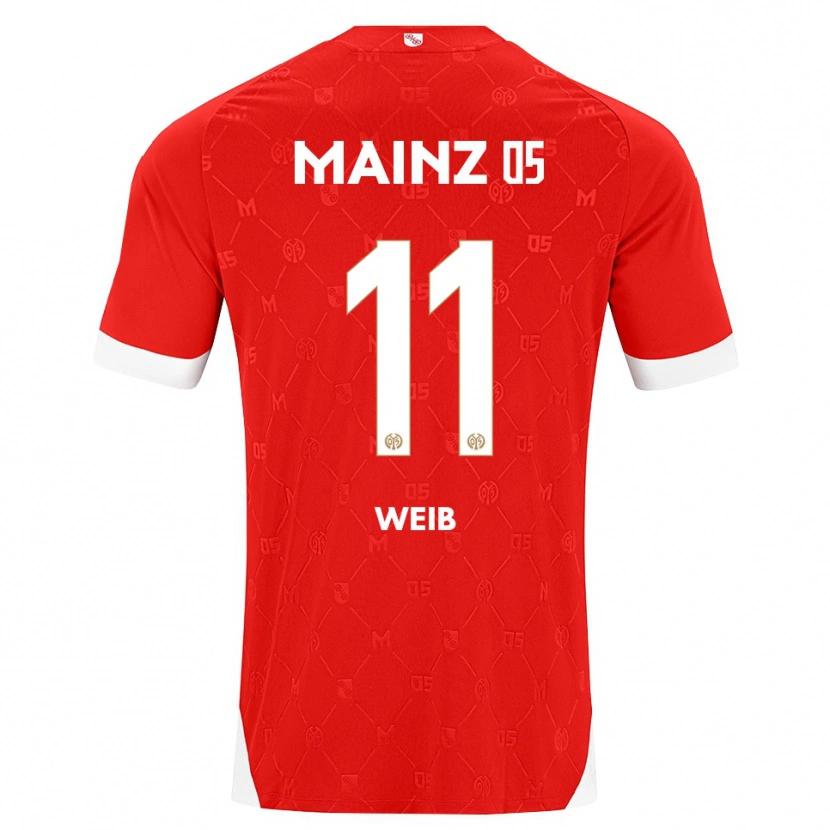 Danxen Bambino Maglia Finja Weiß #11 Rosso Bianco Kit Gara Home 2026/27 Maglietta