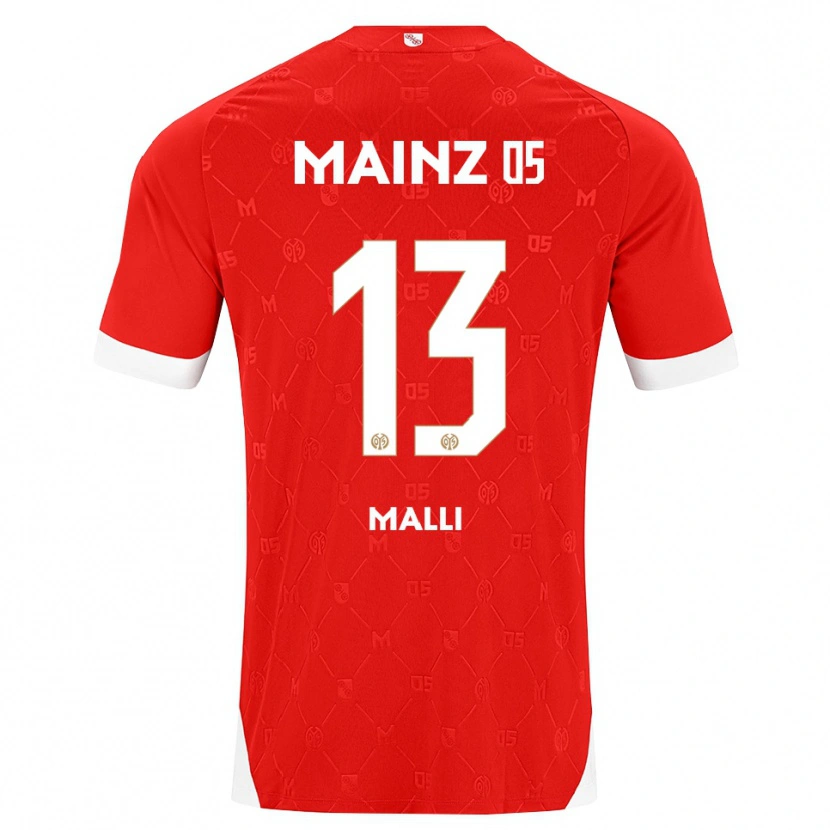 Danxen Bambino Maglia Yunus Mallı #13 Rosso Bianco Kit Gara Home 2026/27 Maglietta